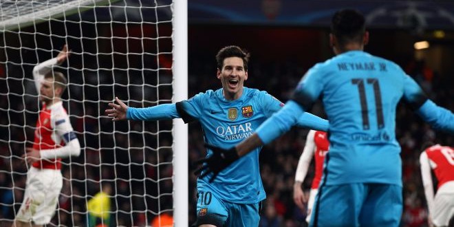 Messi assomme Arsenal