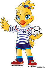Ettie, mascotte officielle de la Coupe du monde 2019