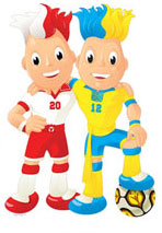 Trix et Flix - Mascottes de l'Euro 2012